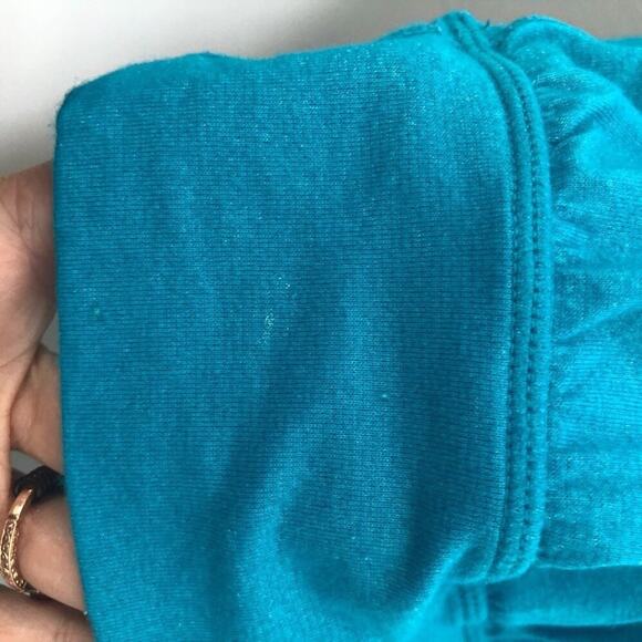 Lululemon Top Bra with Draped Tank Surge Blue Open Sides Workout Running 6 - Picture 7 of 9